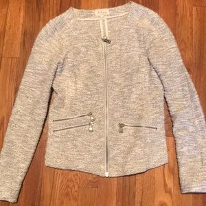 Metallic boucle blazer/cardigan